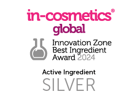 in-cosmetics 2024 Innovation Zone Best ingredient Silver
