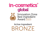 in-cosmetics 2025 Innovation Zone Best ingredient Bronze